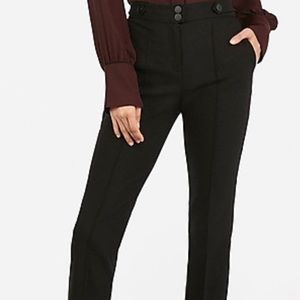 Express High Waisted Black Ankle Pants NWT